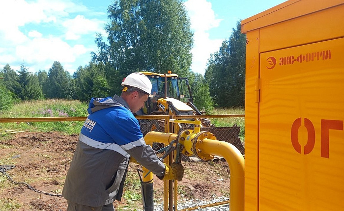 По программе догазификации в Оричевском районе построено более 15 км газопроводов