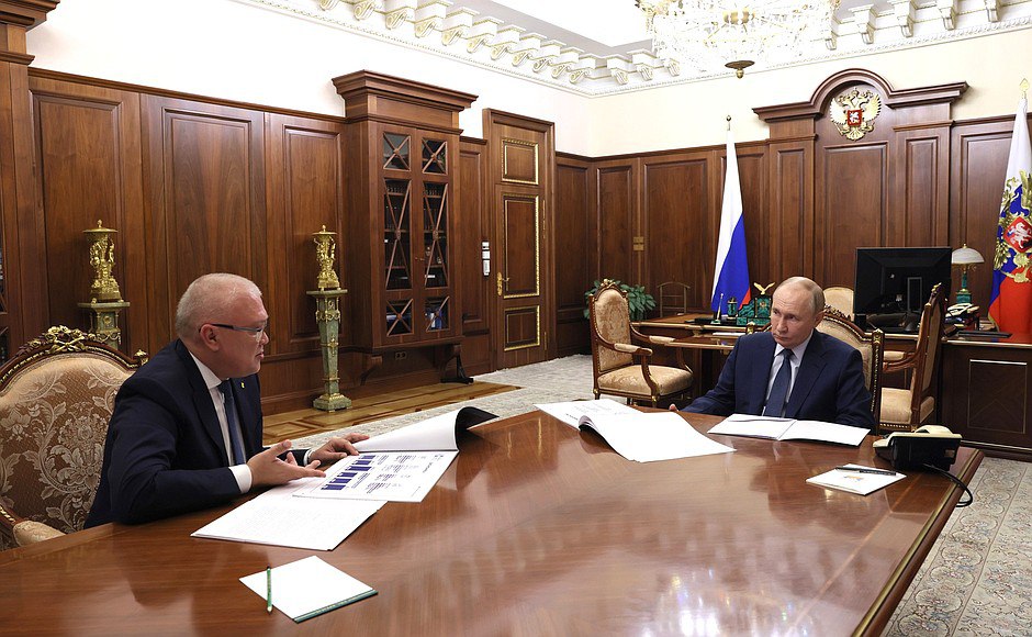 Александр Соколов рассказал Владимиру Путину о газификации Кировской области