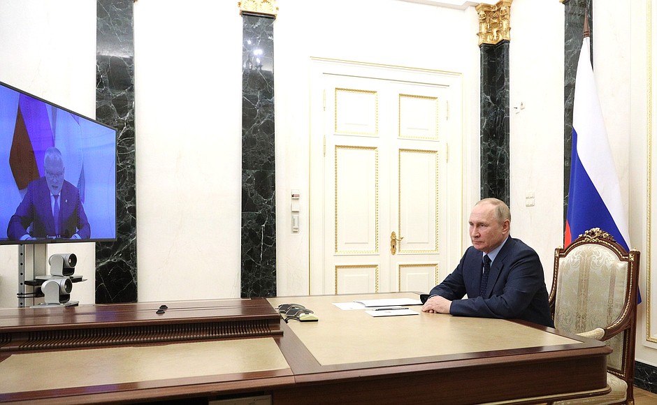 Александр Соколов доложил президенту России о новациях в развитии региона
