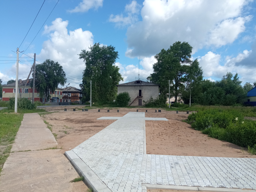 В Лузе по нацпроекту благоустроили площадь Победы