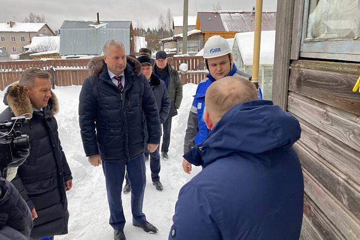 В деревне Денисовы по догазификации к сетям подключили первые дома