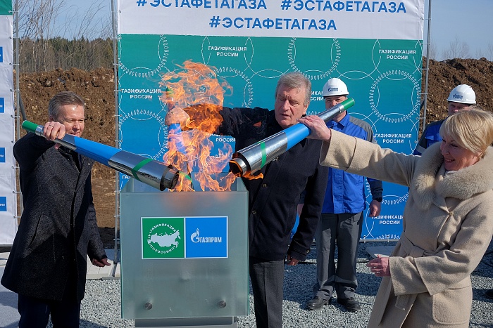 В дома деревни Русское пришел газ